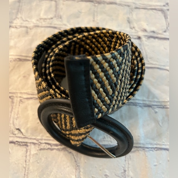 ETHNIC STYLE STRETCH WOMENS WIDE BELT COVERED BUCKLE SIZE 14/16 - Picture 2 of 11